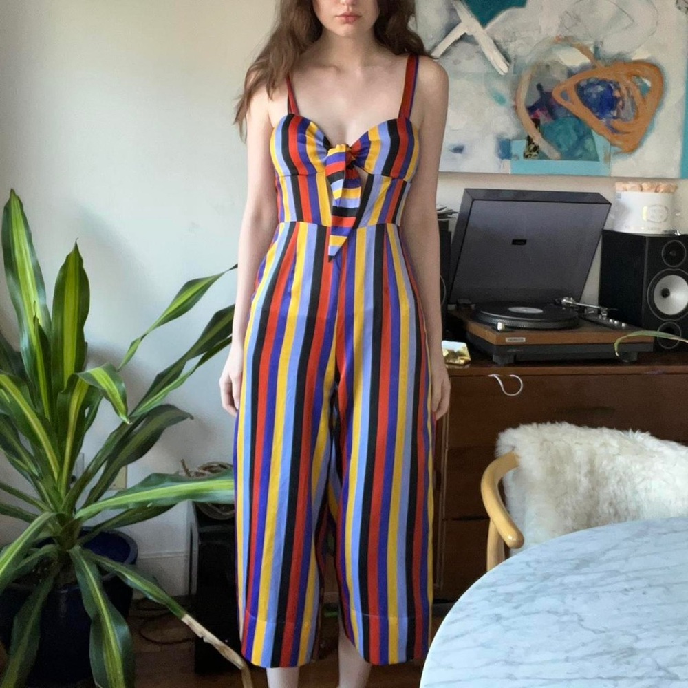 House of Harlow stripe jumpsuit